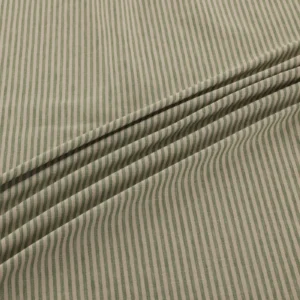 Shoreham Fabric from Warwick Hampton Prints collection - green striped printed