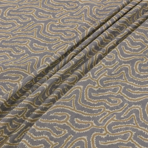 Noyack Fabric - Rockport by Noyack Fabric from Warwick Hampton Prints collection - black-grey misc printed
