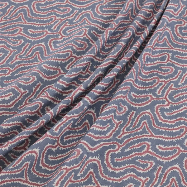Noyack Fabric - Anemone by Noyack Fabric from Warwick Hampton Prints collection - blue misc printed