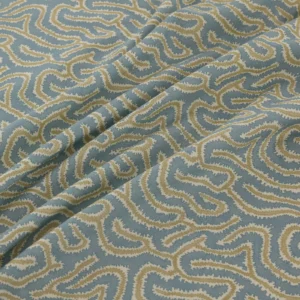 Noyack Fabric from Warwick Hampton Prints collection - blue misc printed