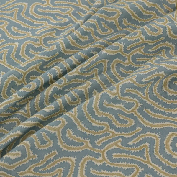 Noyack Fabric - Saltwater by Noyack Fabric from Warwick Hampton Prints collection - blue misc printed