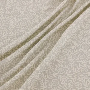 Manorville Fabric from Warwick Hampton Prints collection - black-grey botanical printed