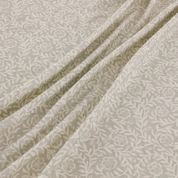 Manorville Fabric - Gull by Manorville Fabric from Warwick Hampton Prints collection - black-grey botanical printed