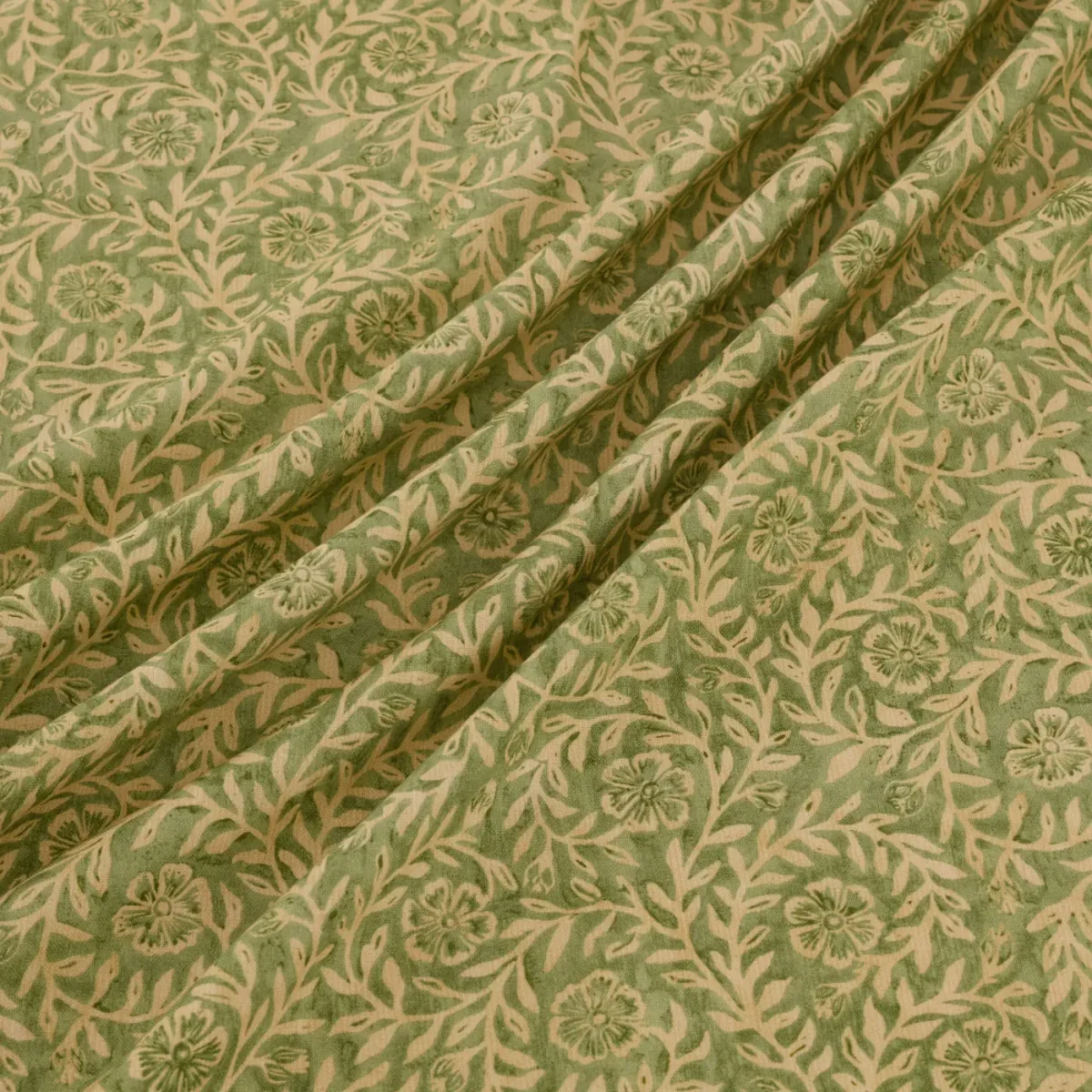 Manorville Fabric - Kelp by Manorville Fabric from Warwick Hampton Prints collection - green botanical printed