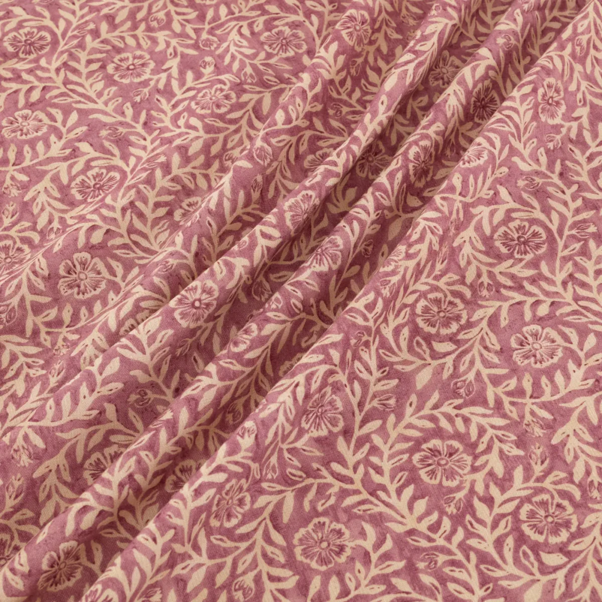 Manorville Fabric - Rosehip by Manorville Fabric from Warwick Hampton Prints collection - red botanical printed