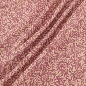 Manorville Fabric from Warwick Hampton Prints collection - red botanical printed
