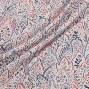 Hitherhill Fabric from Warwick Hampton Prints collection - red botanical printed