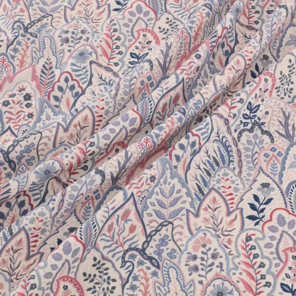 Hitherhill Fabric from Warwick Hampton Prints collection - red botanical printed