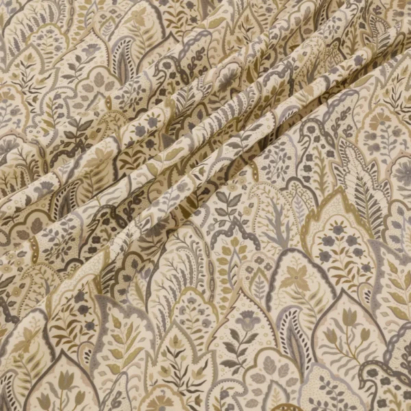Hitherhill Fabric - Rockport by Hitherhill Fabric from Warwick Hampton Prints collection - brown botanical printed