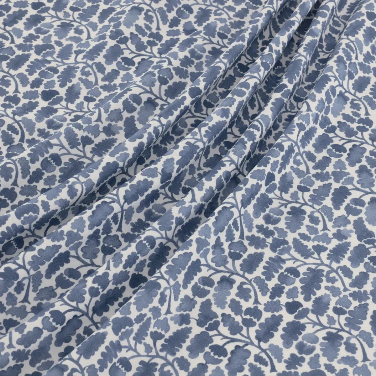 Woodcliff Fabric - Nautica by Woodcliff Fabric from Warwick Hampton Prints collection - blue botanical printed