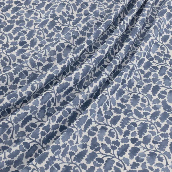 Woodcliff Fabric - Nautica by Woodcliff Fabric from Warwick Hampton Prints collection - blue botanical printed