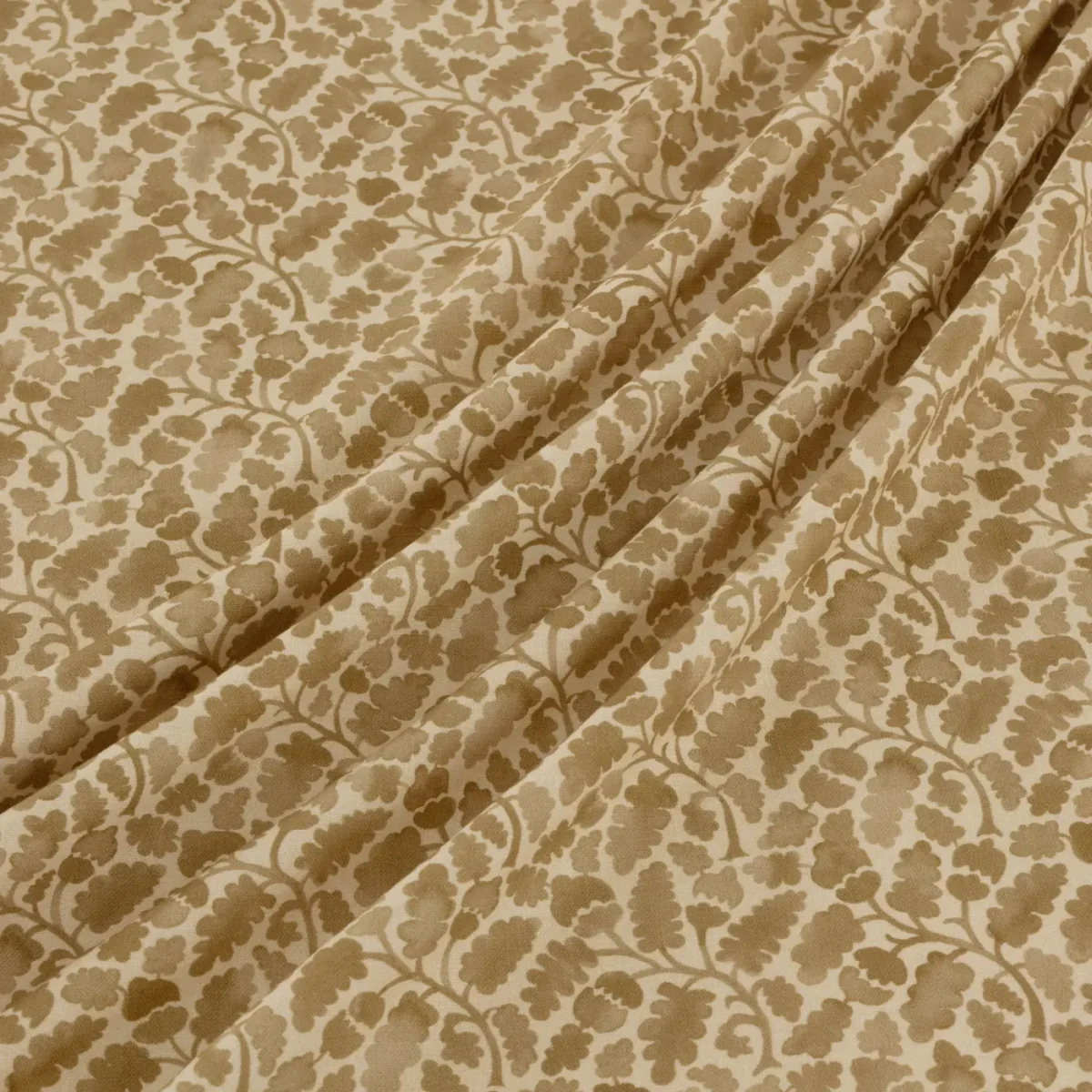 Woodcliff Fabric - Dune by Woodcliff Fabric from Warwick Hampton Prints collection - brown botanical printed