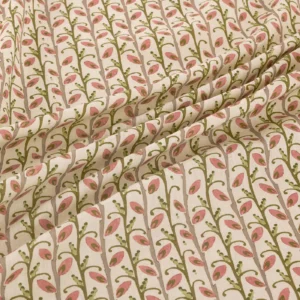 Wildwood Fabric from Warwick Hampton Prints collection - pink botanical printed