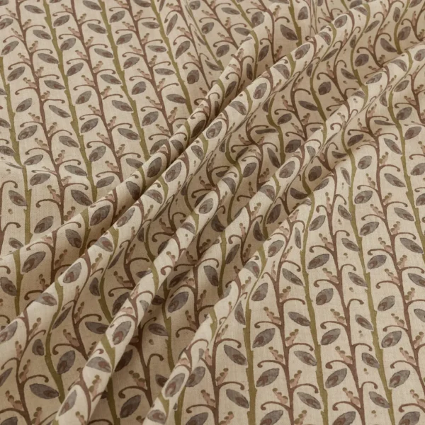 Wildwood Fabric - Alder by Wildwood Fabric from Warwick Hampton Prints collection - black-grey botanical printed