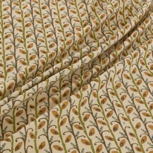 Wildwood Fabric from Warwick Hampton Prints collection - yellow botanical printed