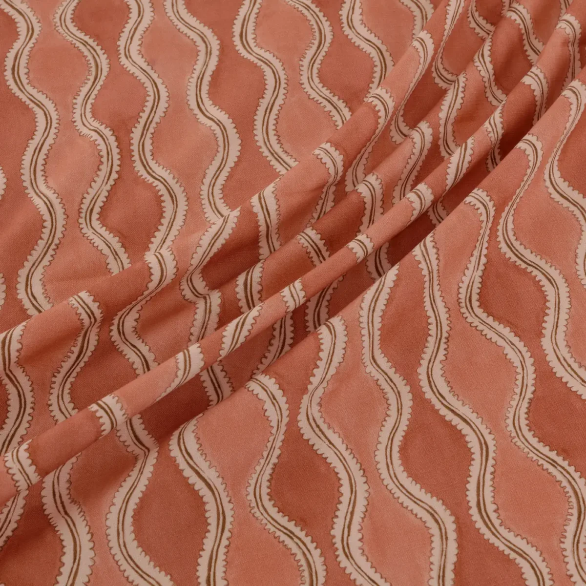 Wading Fabric - Coralee by Wading Fabric from Warwick Hampton Prints collection - red misc printed