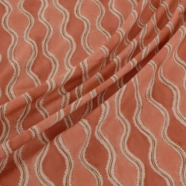 Wading Fabric - Coralee by Wading Fabric from Warwick Hampton Prints collection - red misc printed