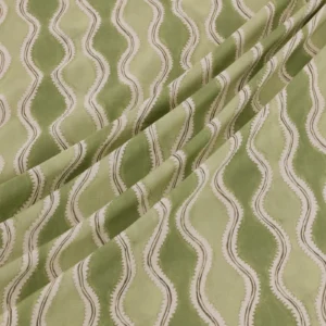 Wading Fabric from Warwick Hampton Prints collection - green misc printed
