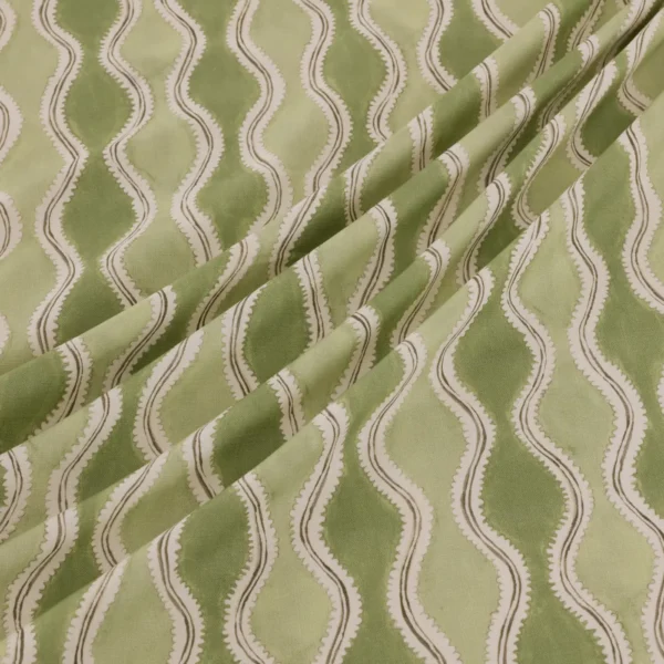 Wading Fabric from Warwick Hampton Prints collection - green misc printed