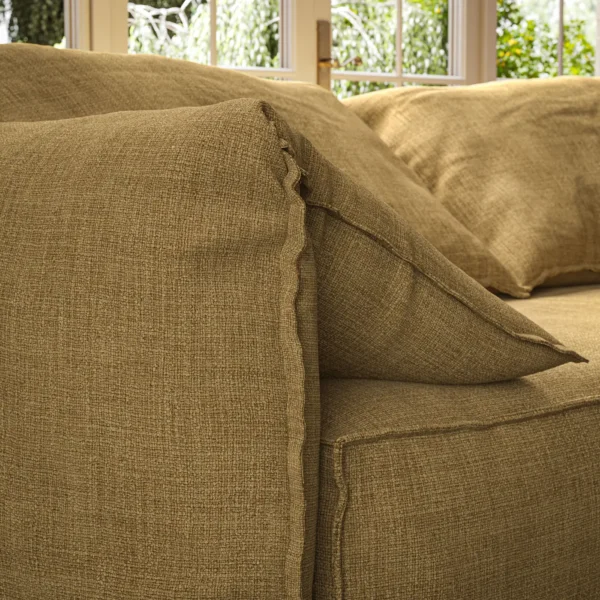 Jaeger Fabric - Ochre by Jaeger Fabric from Warwick Jaeger collection - yellow plain woven