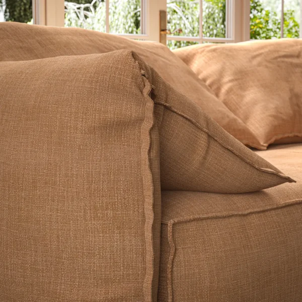 Jaeger Fabric - Clay by Jaeger Fabric from Warwick Jaeger collection - orange plain woven