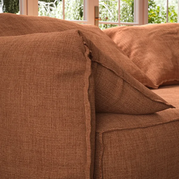 Jaeger Fabric from Warwick Jaeger collection - orange plain woven