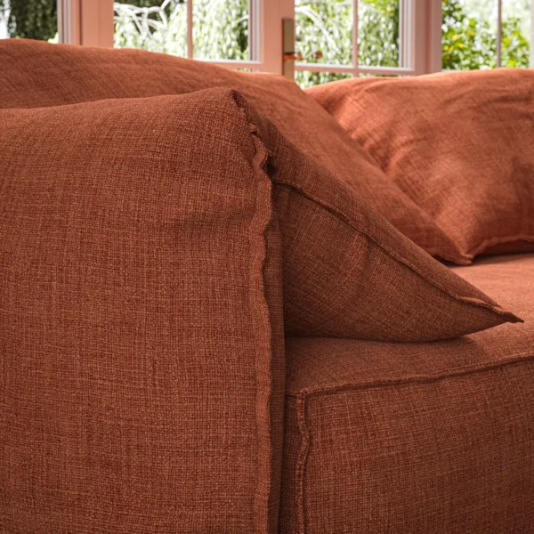 Jaeger Fabric - Henna by Jaeger Fabric from Warwick Jaeger collection - orange plain woven