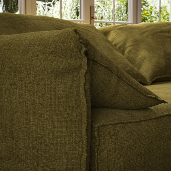 Jaeger Fabric - Moss by Jaeger Fabric from Warwick Jaeger collection - green plain woven