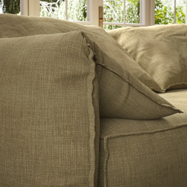 Jaeger Fabric - Olive by Jaeger Fabric from Warwick Jaeger collection - green plain woven