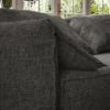 Jaeger Fabric from Warwick Jaeger collection - black-grey plain woven