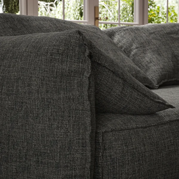 Jaeger Fabric - Nightfall by Jaeger Fabric from Warwick Jaeger collection - black-grey plain woven