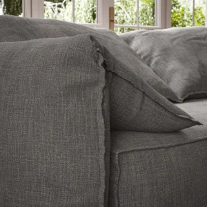 Jaeger Fabric from Warwick Jaeger collection - black-grey plain woven