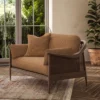 Jaeger Fabric from Warwick Jaeger collection - orange plain woven