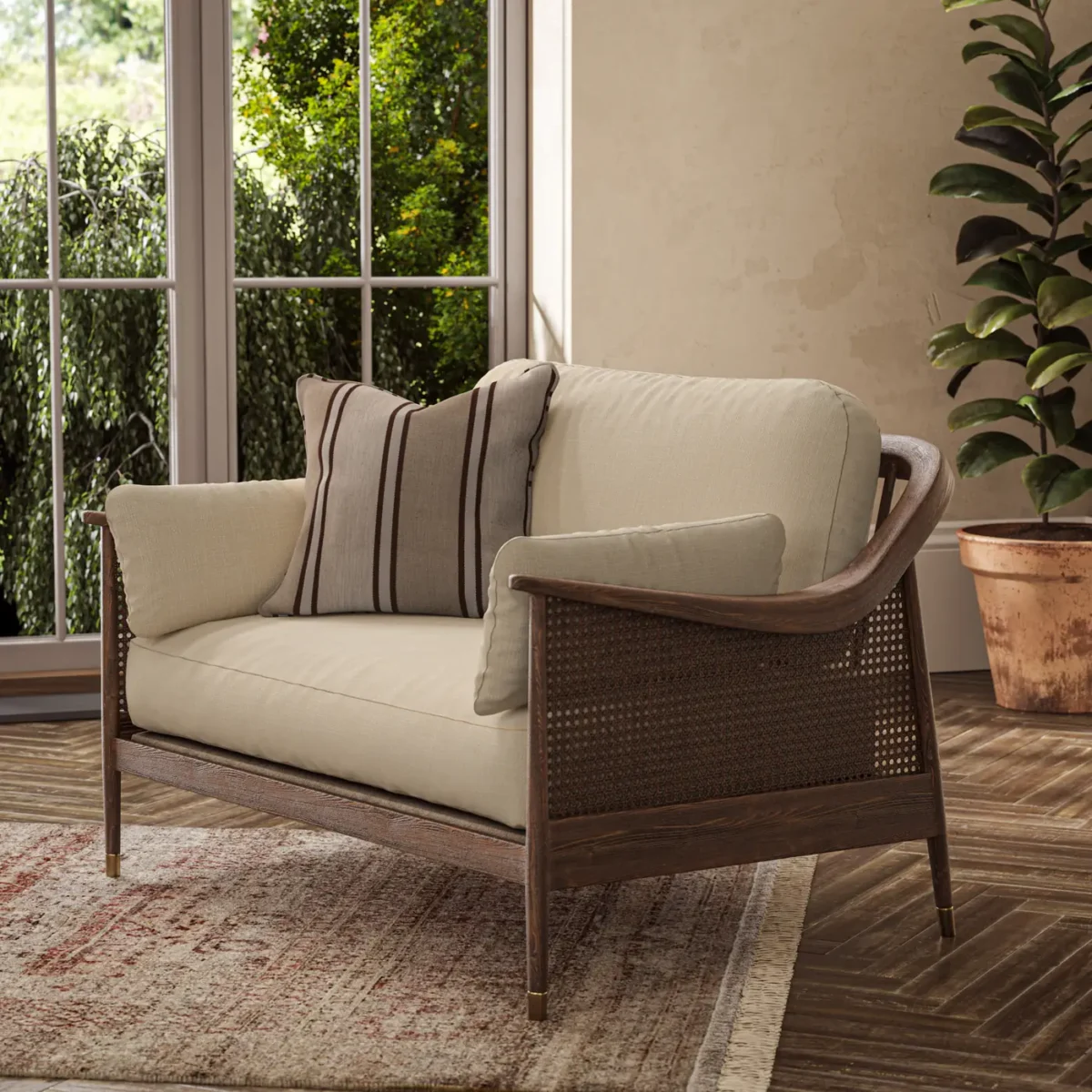 Jaeger Fabric - Ecru by Jaeger Fabric from Warwick Jaeger collection - white plain woven