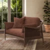 Jaeger Fabric from Warwick Jaeger collection - brown plain woven