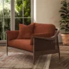 Jaeger Fabric from Warwick Jaeger collection - orange plain woven