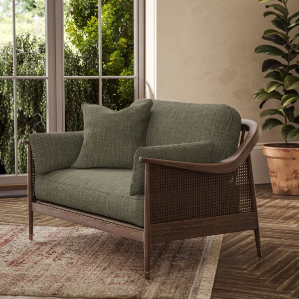 Jaeger Fabric - Sage by Jaeger Fabric from Warwick Jaeger collection - green plain woven
