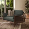 Jaeger Fabric from Warwick Jaeger collection - blue plain woven
