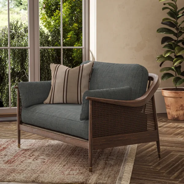 Jaeger Fabric from Warwick Jaeger collection - blue plain woven