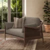 Jaeger Fabric from Warwick Jaeger collection - black-grey plain woven