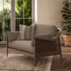 Jaeger Fabric from Warwick Jaeger collection - black-grey plain woven
