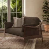Jaeger Fabric from Warwick Jaeger collection - brown plain woven