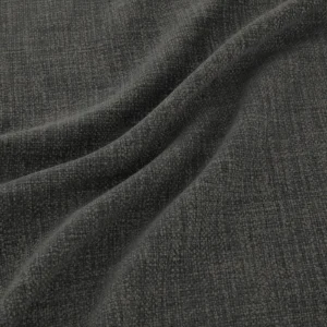 Jaeger Fabric from Warwick Jaeger collection - black-grey plain woven