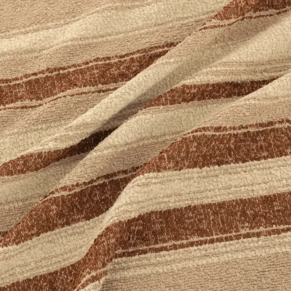 Caprivi Fabric - Tuscan by Caprivi Fabric from Warwick Okavango collection - brown striped woven
