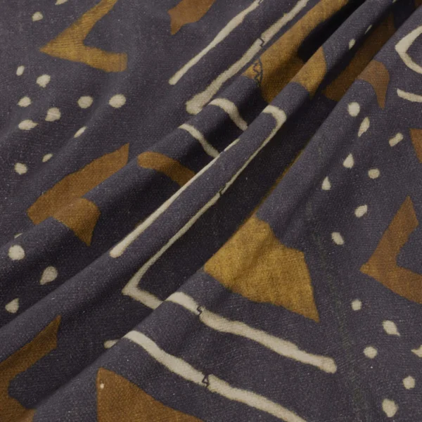 Kuba Fabric - Ochre by Kuba Fabric from Warwick Okavango collection - brown traditional printed