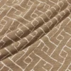 Savuti Fabric from Warwick Okavango collection - brown geometric velvet-chenille