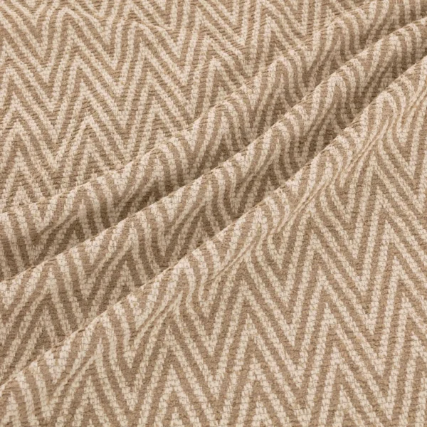 Selinda Fabric from Warwick Okavango collection - brown geometric velvet-chenille