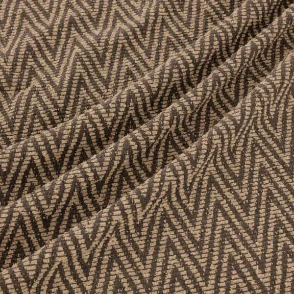 Selinda Fabric - Magma by Selinda Fabric from Warwick Okavango collection - brown geometric velvet-chenille