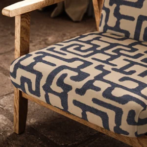 Moremi Fabric from Warwick Okavango collection - blue misc woven