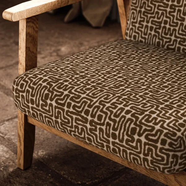 Mikumi Fabric - Earth by Mikumi Fabric from Warwick Okavango collection - brown misc woven
